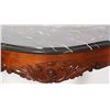 Image 5 : Rosewood Marble Top Turtle Top Parlor Table