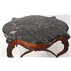 Image 7 : Rosewood Marble Top Turtle Top Parlor Table