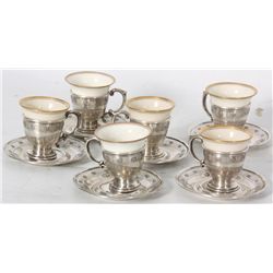 6 Pc. Lenox Sterling Chocolate Set