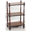 Image 3 : 3 Tier Turned Walnut Stand