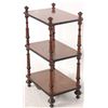 Image 6 : 3 Tier Turned Walnut Stand