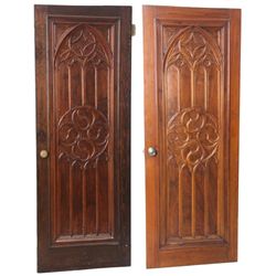 Pr. Gothic Walnut Closet Doors