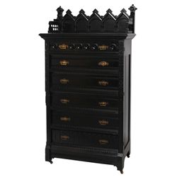 Gothic 6 Dr. Lock Side Chest