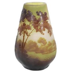 Galle Cameo Scenic Vase