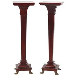 Pr. Mahogany Pedestals