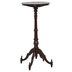 Gothic Rosewood Side Candlestand