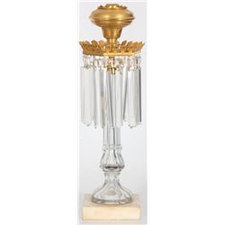 Cut Glass & Marble Sinumbra Lamp