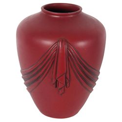 Large Weller Pottery Drapery Vase