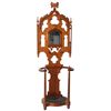 Image 1 : Gothic Revival Carved Walnut Halltree