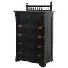 Image 1 : Ebonized 5 Drawer Lockside Chest