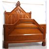 Image 9 : Gothic Carved Walnut Bed