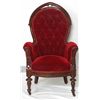 Image 2 : Gothic Walnut Parlor Armchair