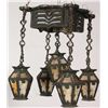 Image 3 : 5 Light Bronze Ceiling Lamp