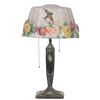 Image 1 : Pairpoint Puffy Hummingbird & Rose Table Lamp