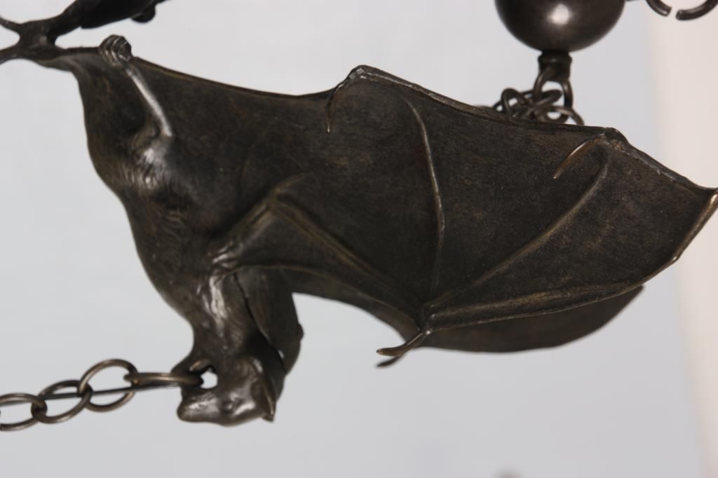 Austrian Bronze Bat Lamp