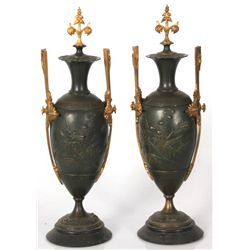 Pr. Bronze Aesthetic Side Urns