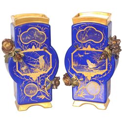 Pr. Old Paris Porcelain Vases