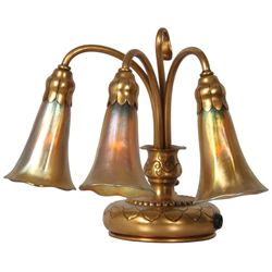 Tiffany Studios 3 Light Lily Lamp