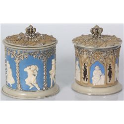 2 Villeroy & Boch Covered Tobacco Jars