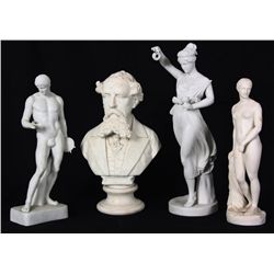 4 Pc. Pairan Figural Sculptures
