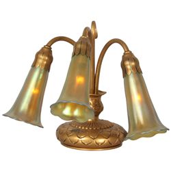 Tiffany Studios 3 Light Lily Lamp