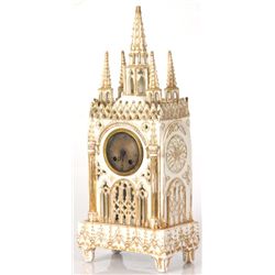 Porcelain Silk Thread Mantle Clock