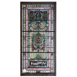 Lg. Leaded Stained Glass Window