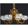 Image 4 : Brass 6 Arm Gasolier