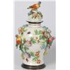 Image 1 : Dresden Floral, Bird & Insect Covered Jar