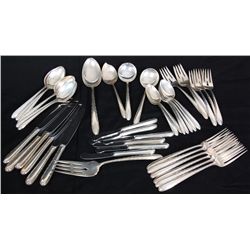 42 Pcs. Towle Sterling Silver Muted Flatware