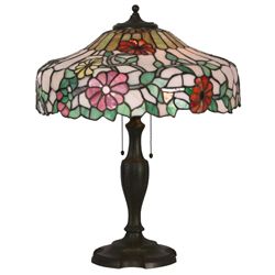 18 in. Chicago Mosaic Floral Table Lamp