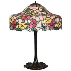 18 in. Chicago Mosaic Floral Table Lamp