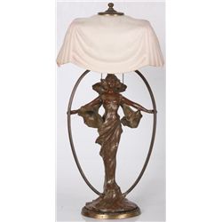 Pittsburgh Reverse Painted Table Lamp