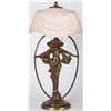 Image 1 : Pittsburgh Reverse Painted Table Lamp