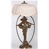 Image 2 : Pittsburgh Reverse Painted Table Lamp