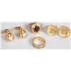 Image 1 : 2 Gold Cufflinks & 2 Gold Rings