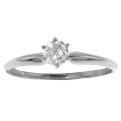 0.25ct J-K SI2 Diamond Solitaire Ring in 14k WHITE GOLD