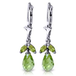 14k Solid Gold Peridot Petite Earrings