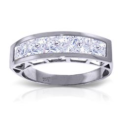 14K White Gold 2.25ct Square Aquamarine Ring