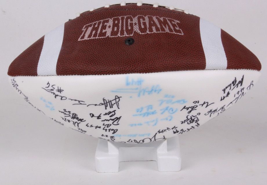 1984 Montana State Bobcats Team Signed Football