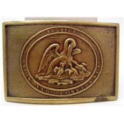 7173 - CONFEDERATE STATES LOUISIANA CIVIL WAR BELT BUCKLE