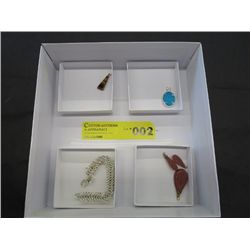 6 pendants & one bracelet