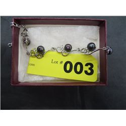 Black fresh water pearl bracelet