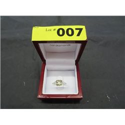 Yellow topaz gemstone ring