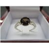 Image 2 : Brown topaz sterling silver diamond ring