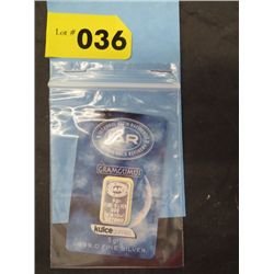 Solid silver certified Istanbul mint bar