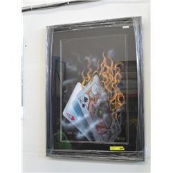 Framed - "Burning Black Jack"