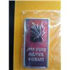 Image 2 : .999 solid silver Canada Maple leaf bar