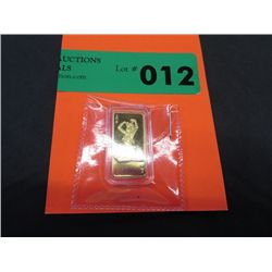 Limited to only 500 - 100 mills gold art bar