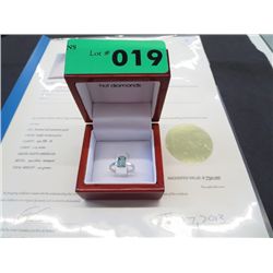 South American 1.04 carat emerald ring